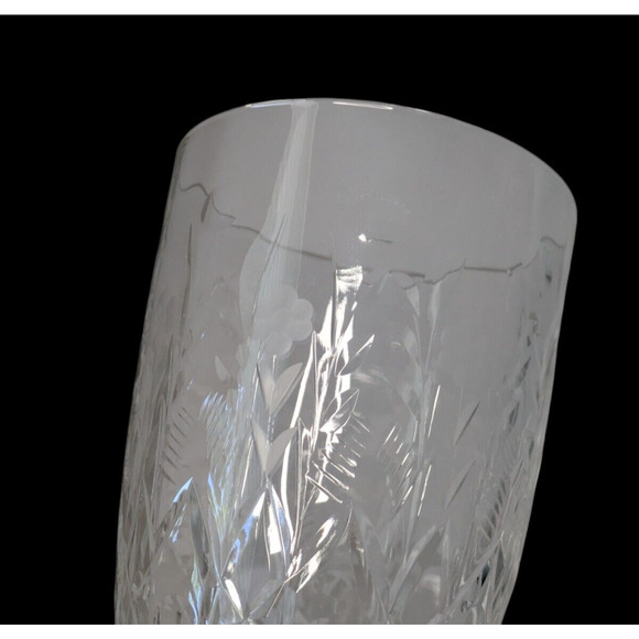 Vintage Rock Sharpe Set of 2 Iced Tea Denbeigh Floral Glasses 6.75" Daisy - Picture 3 of 7